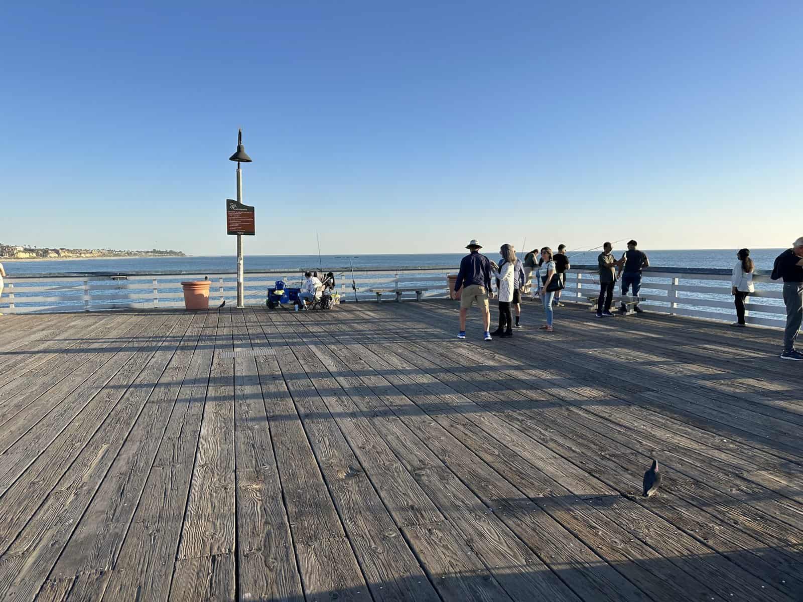 At the end of San Clemente Pier