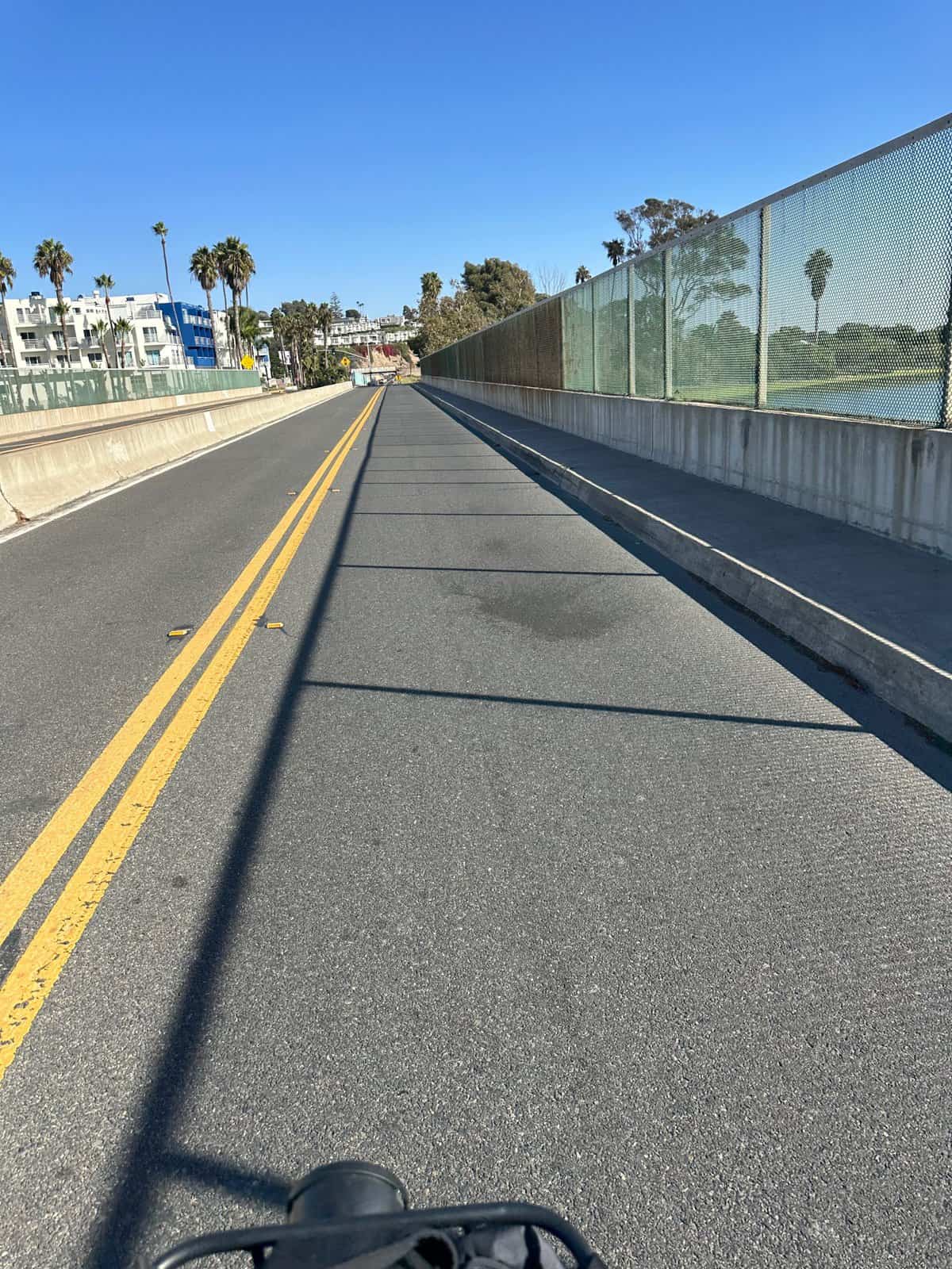 Bike path continues in Dana Point towards Doheny Beach