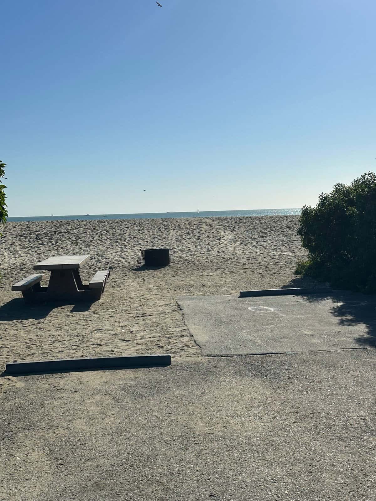 Doheny state beach campground right on the sand