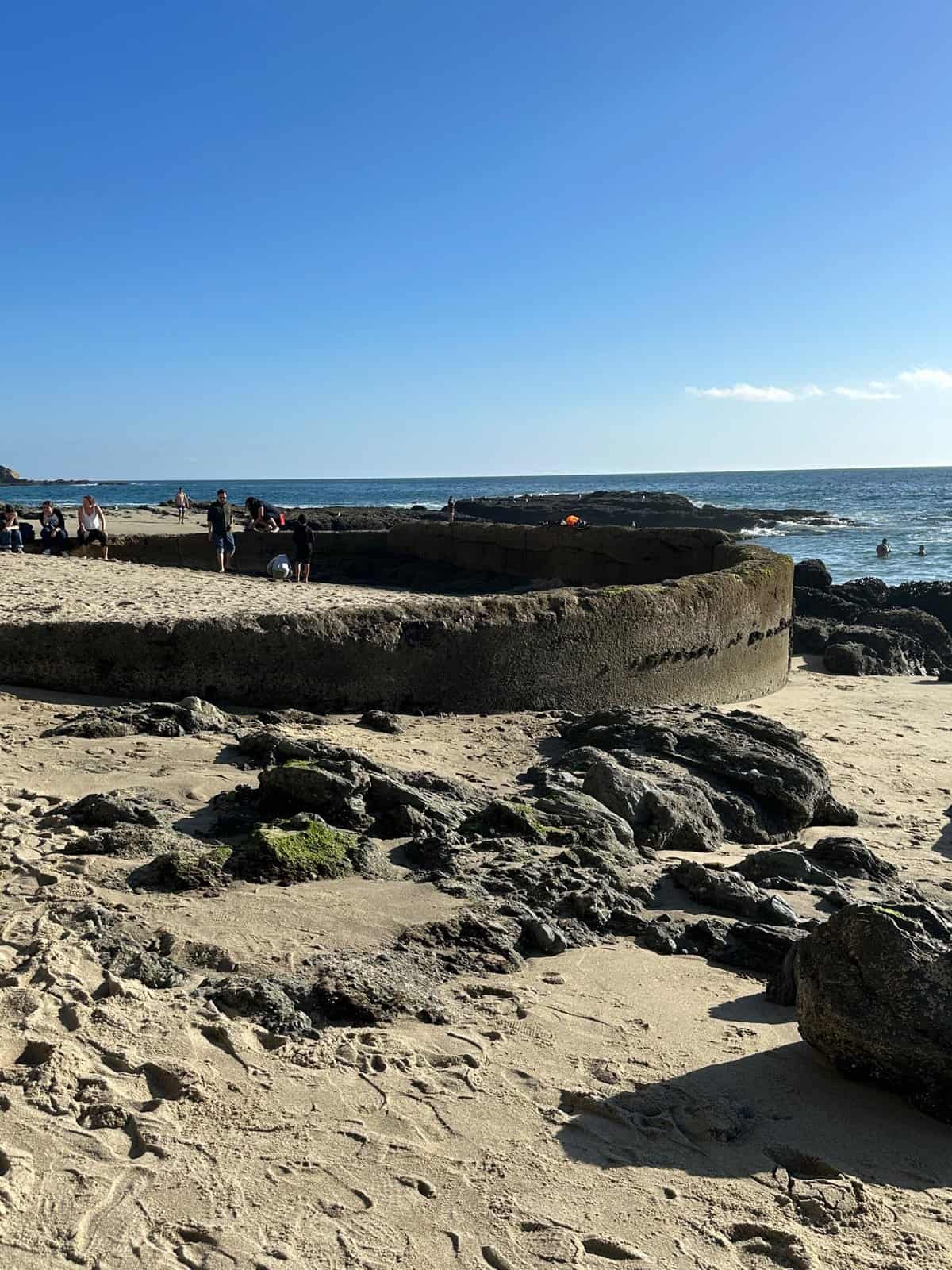 Round pool near Pirate Tower