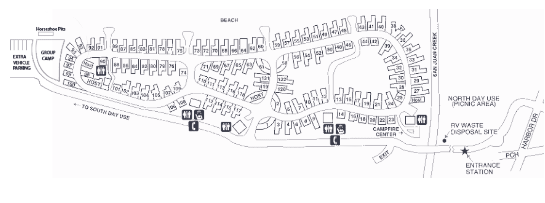 Doheny campground map