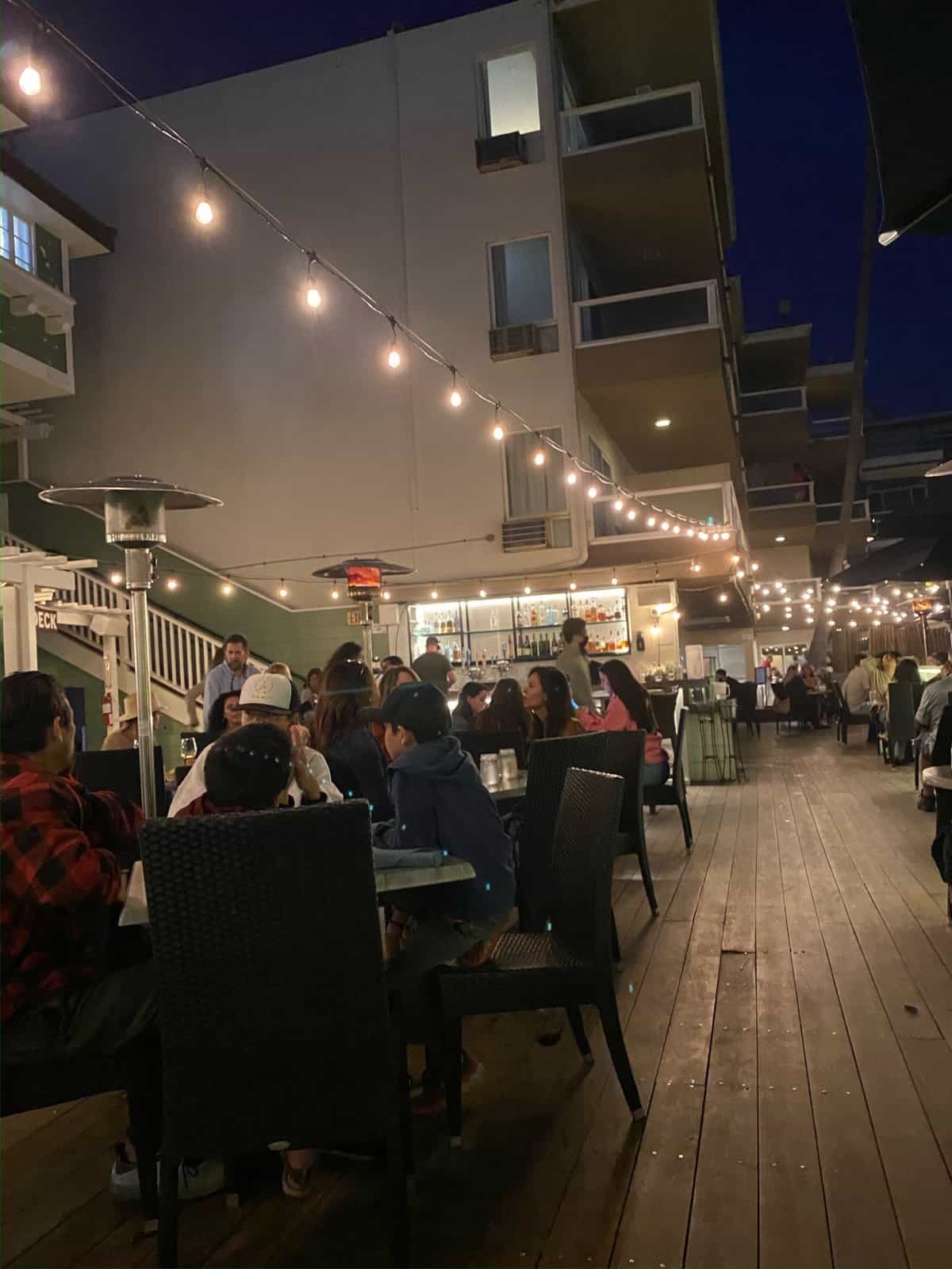 The Deck's floor area
