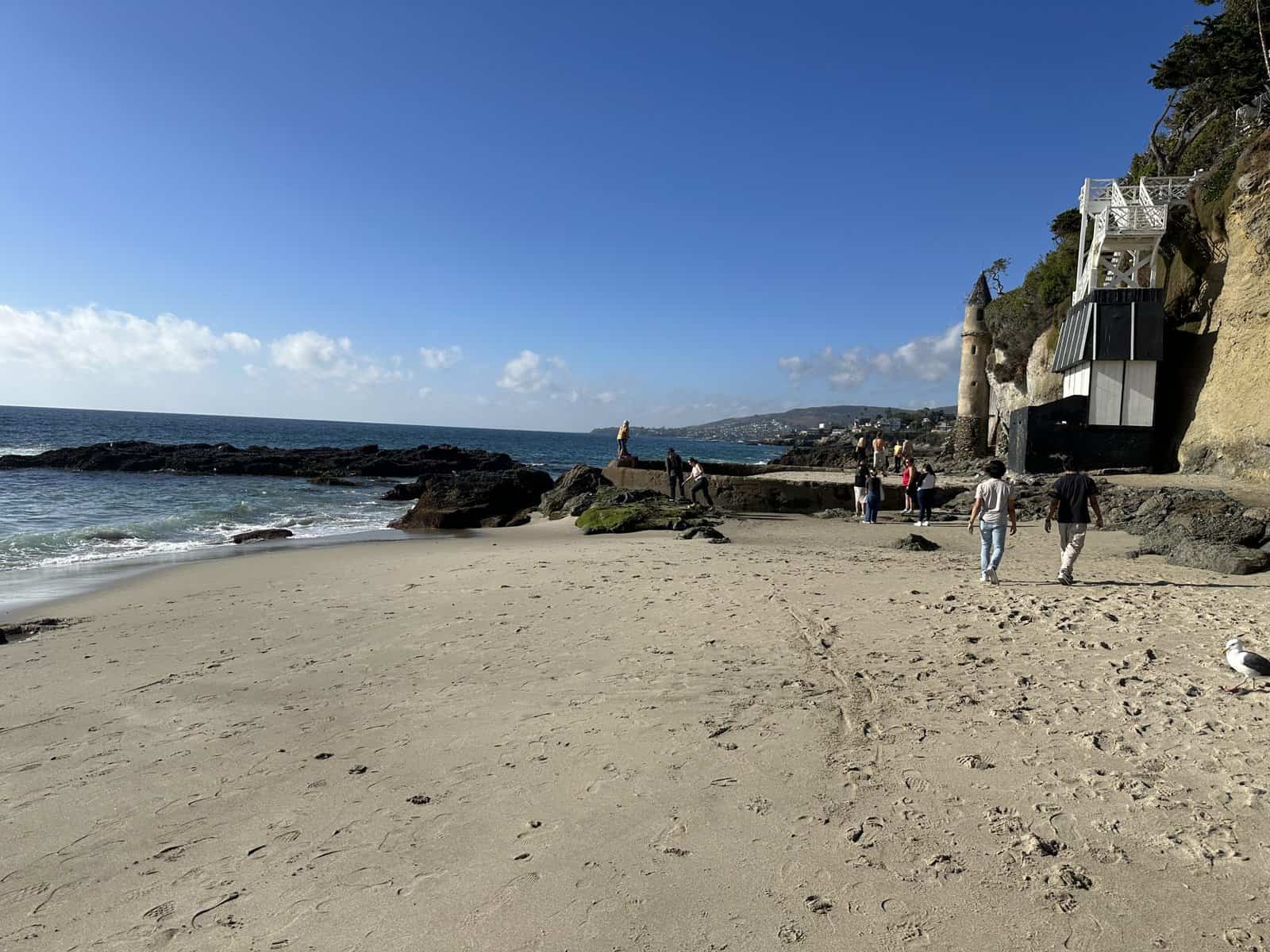 Ocean pool and Pirate Tower in Victoria Beach