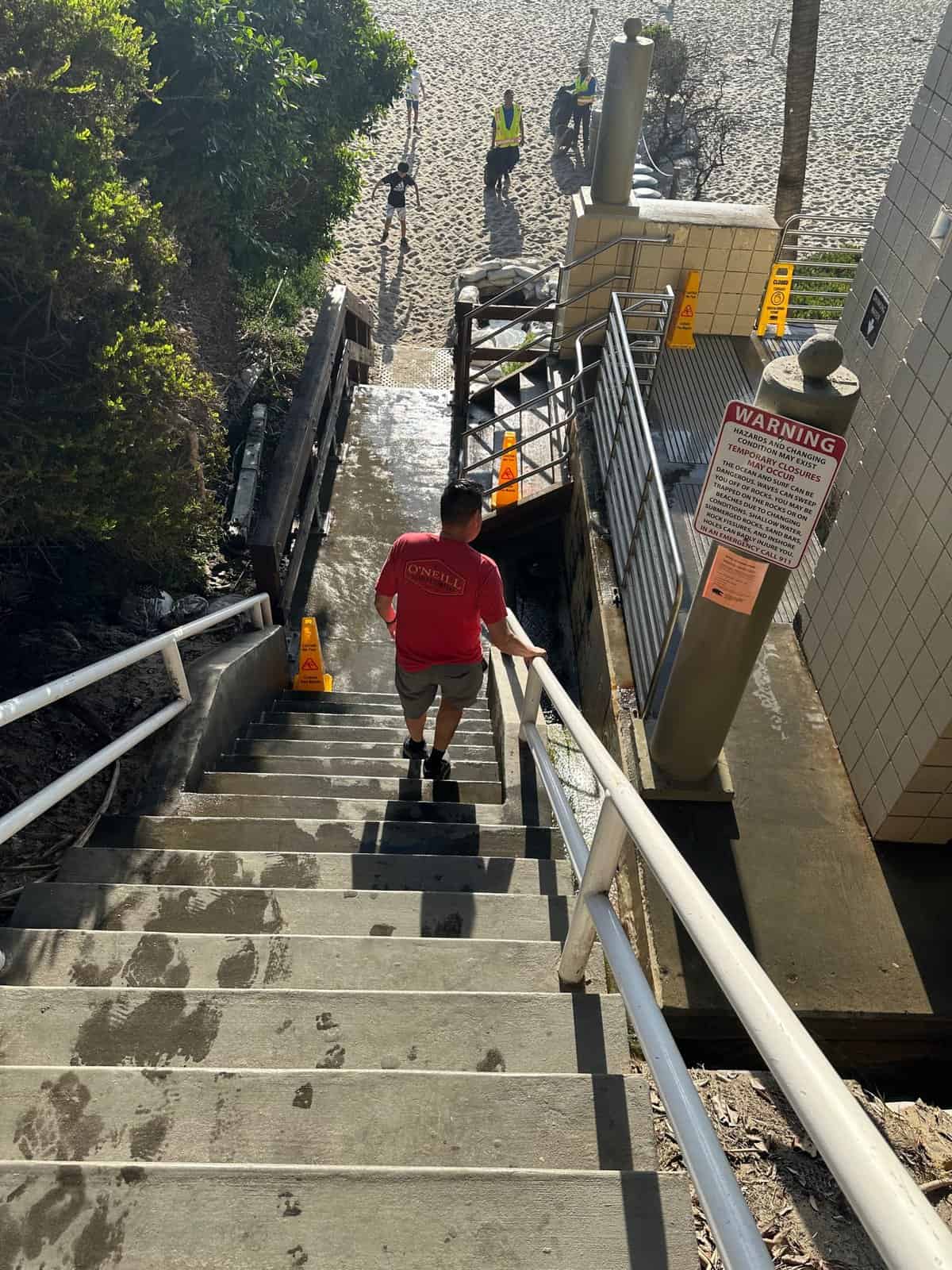 almost down to the Thousand Steps beach in Laguna