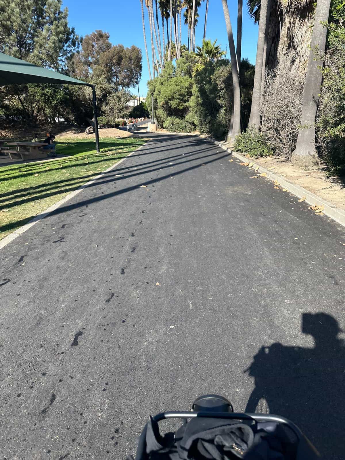 bike trail next to the park at Doheny