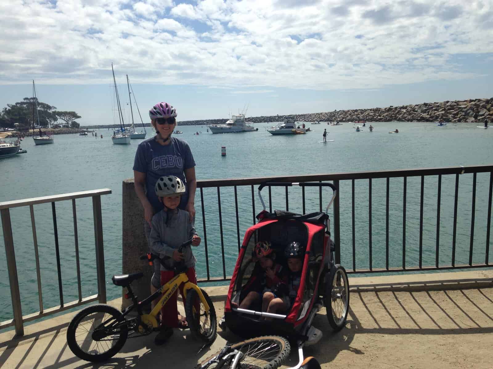 biking at Doheny campground