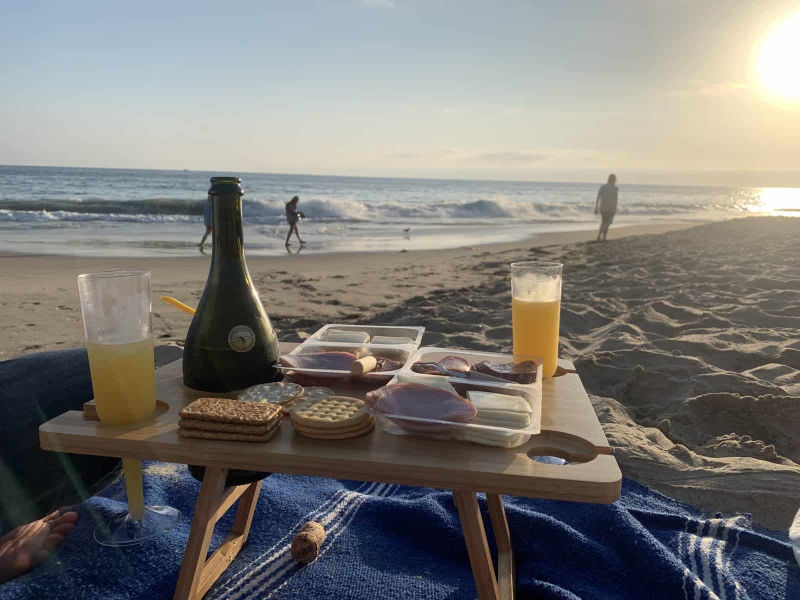 our beach picnic set up