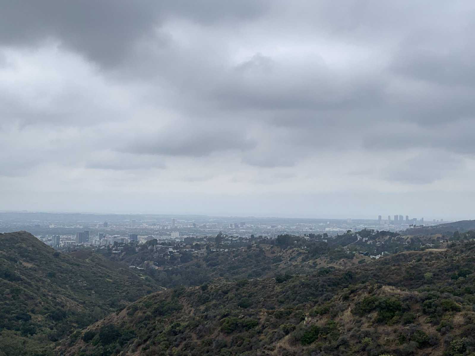 My pic of LA from the trail to the Hollywood sign
