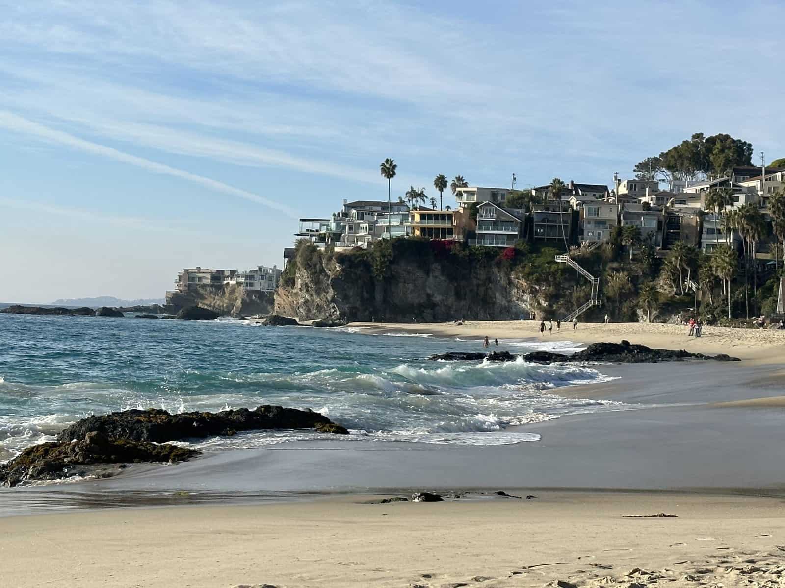 right side of the Thousand Steps beach in Laguna Beach