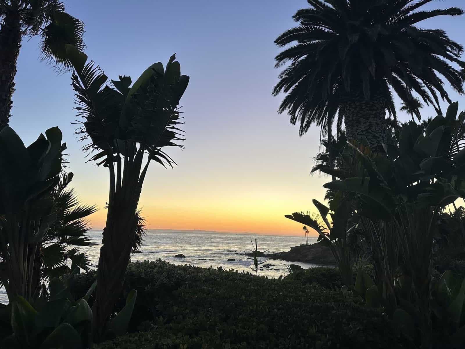 sunset in laguna Beach