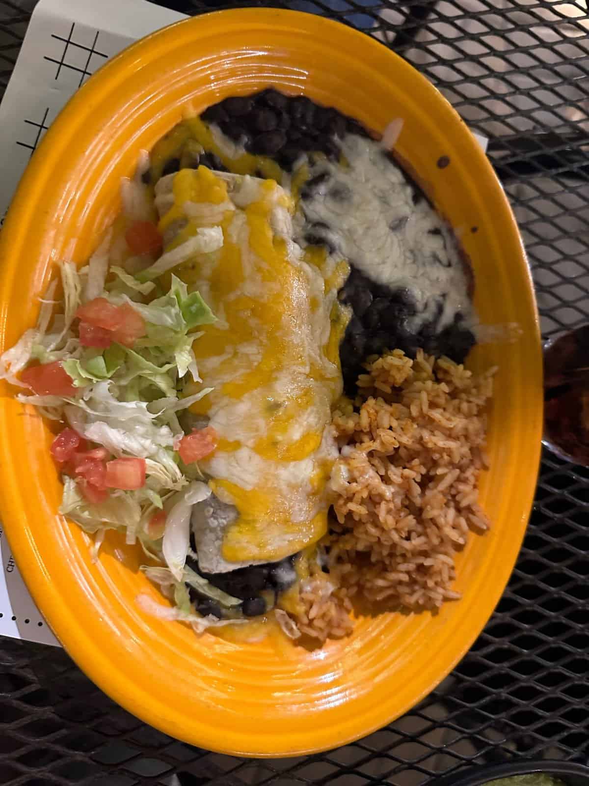 Kids Cheese and Bean Burrito