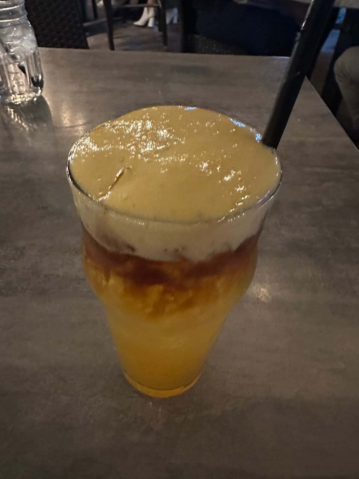 Liquid Vacation drink at the Deck restaurant in Laguna Beach