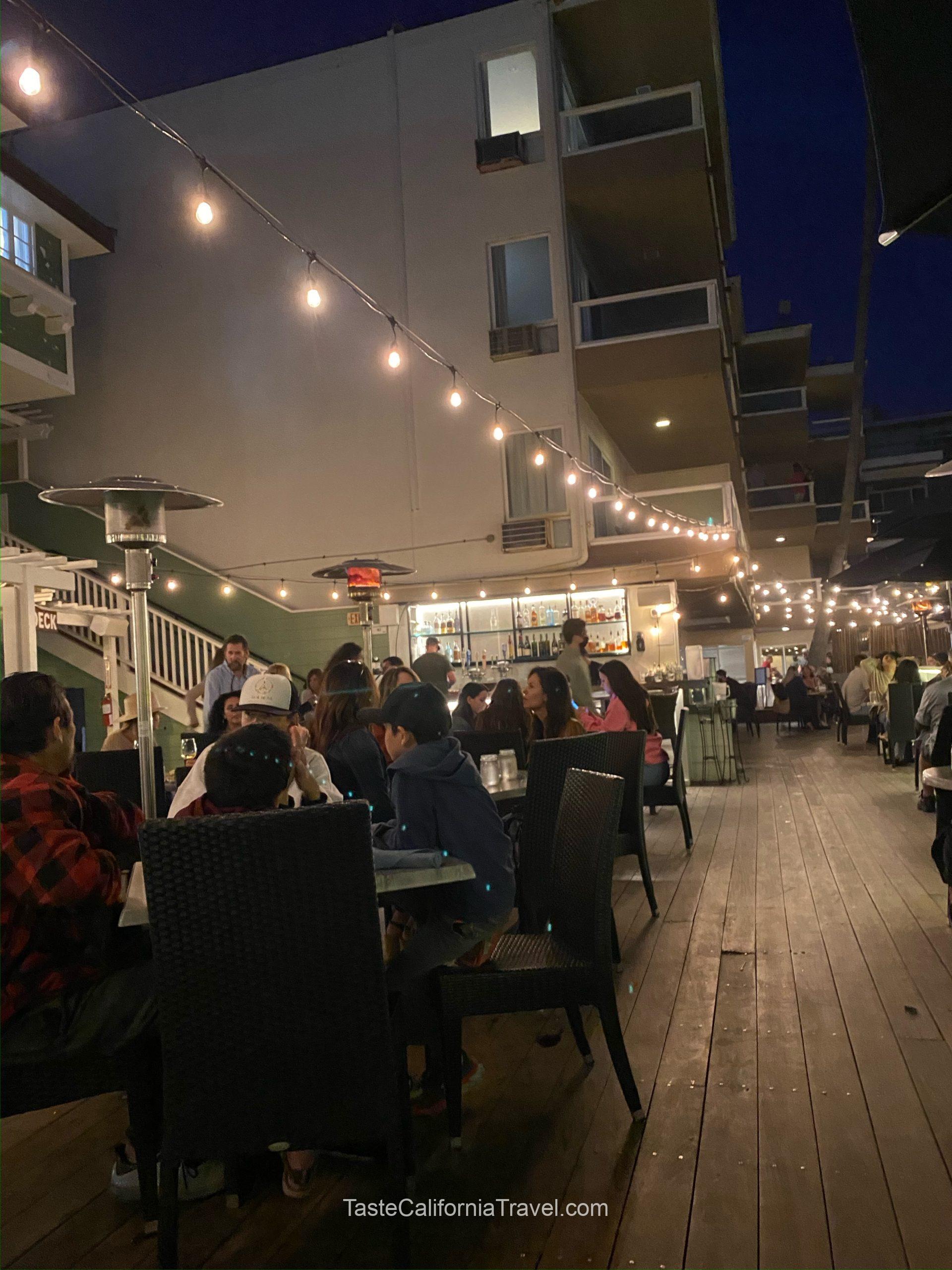 the deck floor area