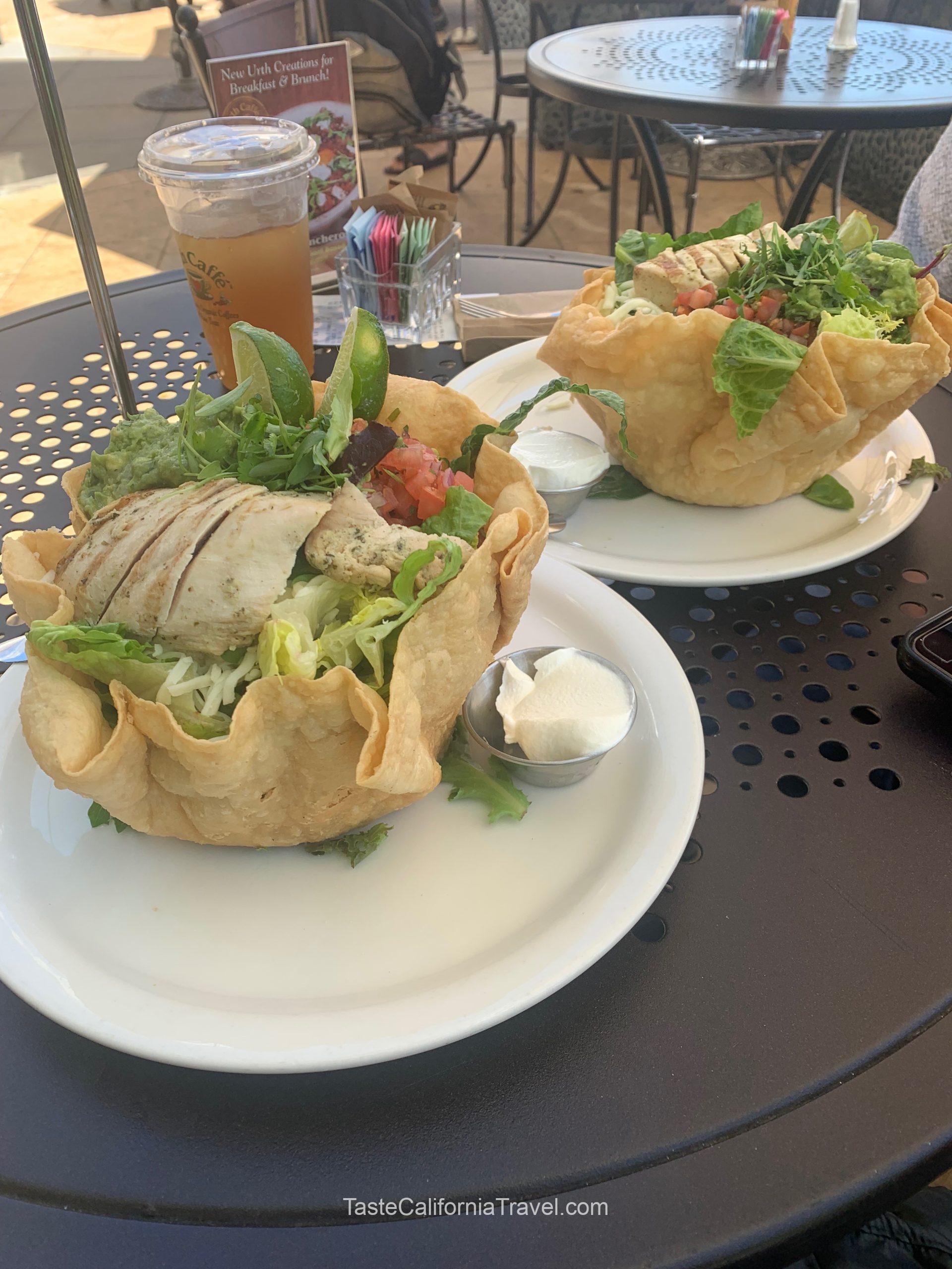 Urth Caffe Tostada meal