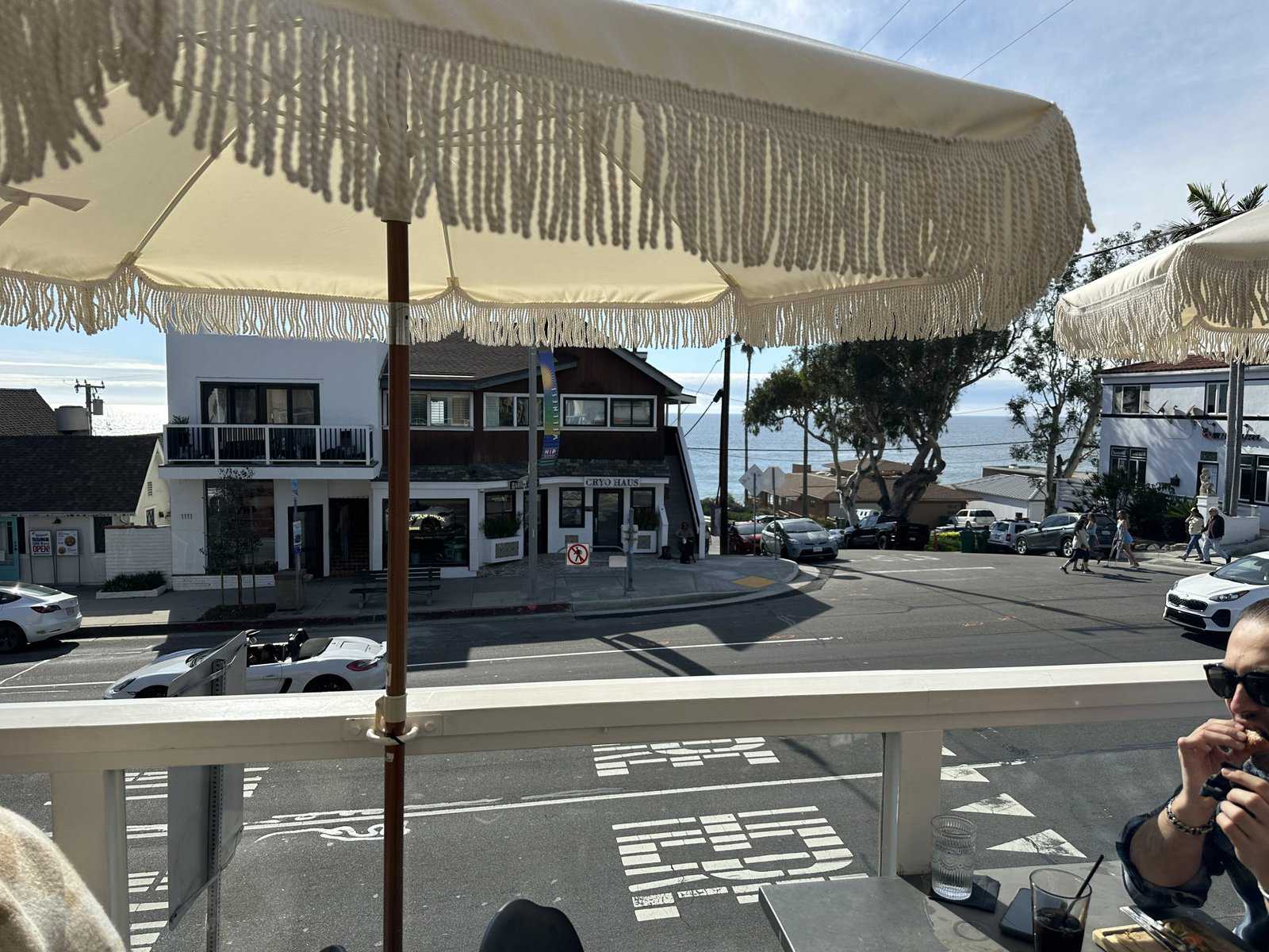 Ocean view from the Oak restaurant in Laguna Beach