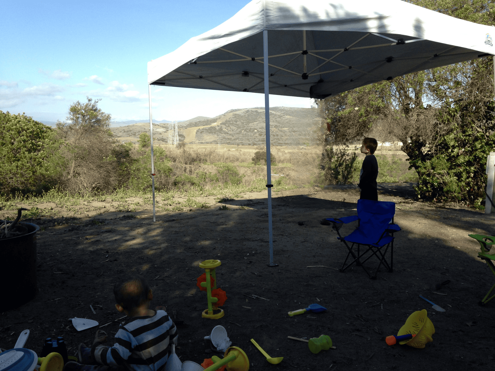 beautiful mountain view from our campsite at san mateo