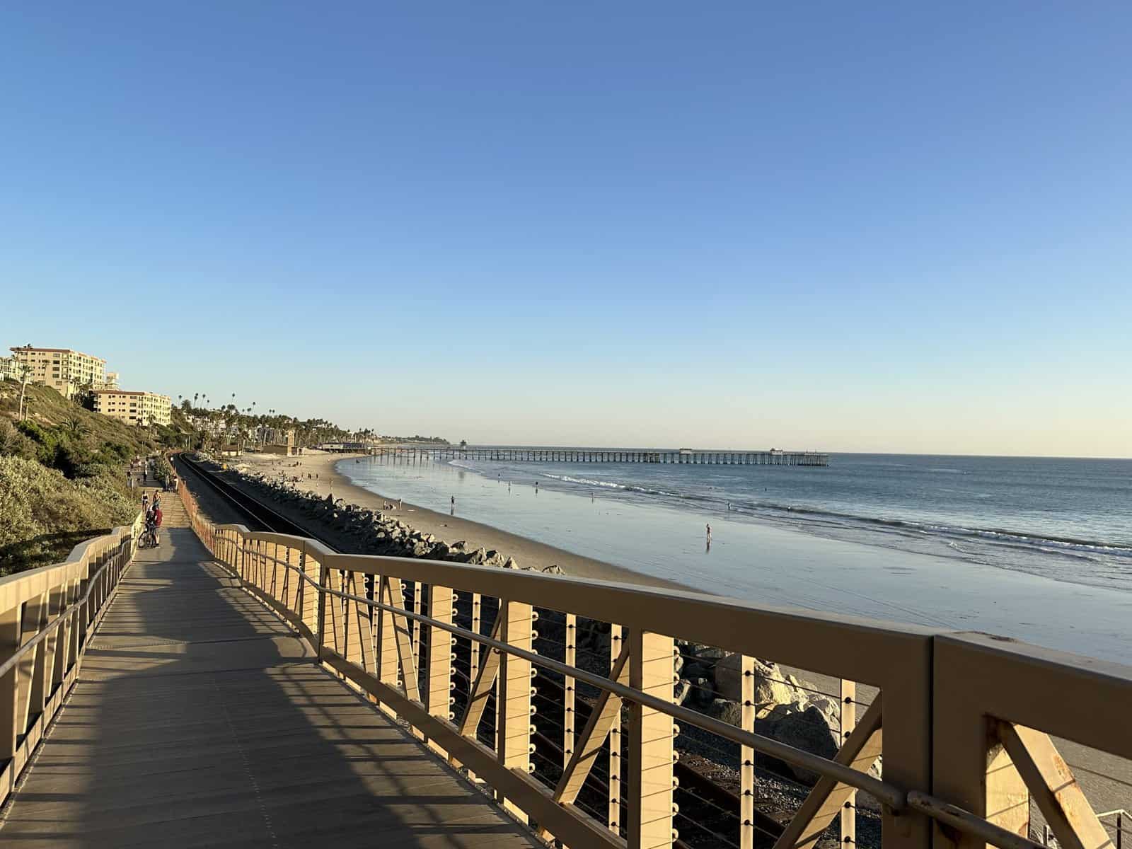 bridge on the san clemente beach trail