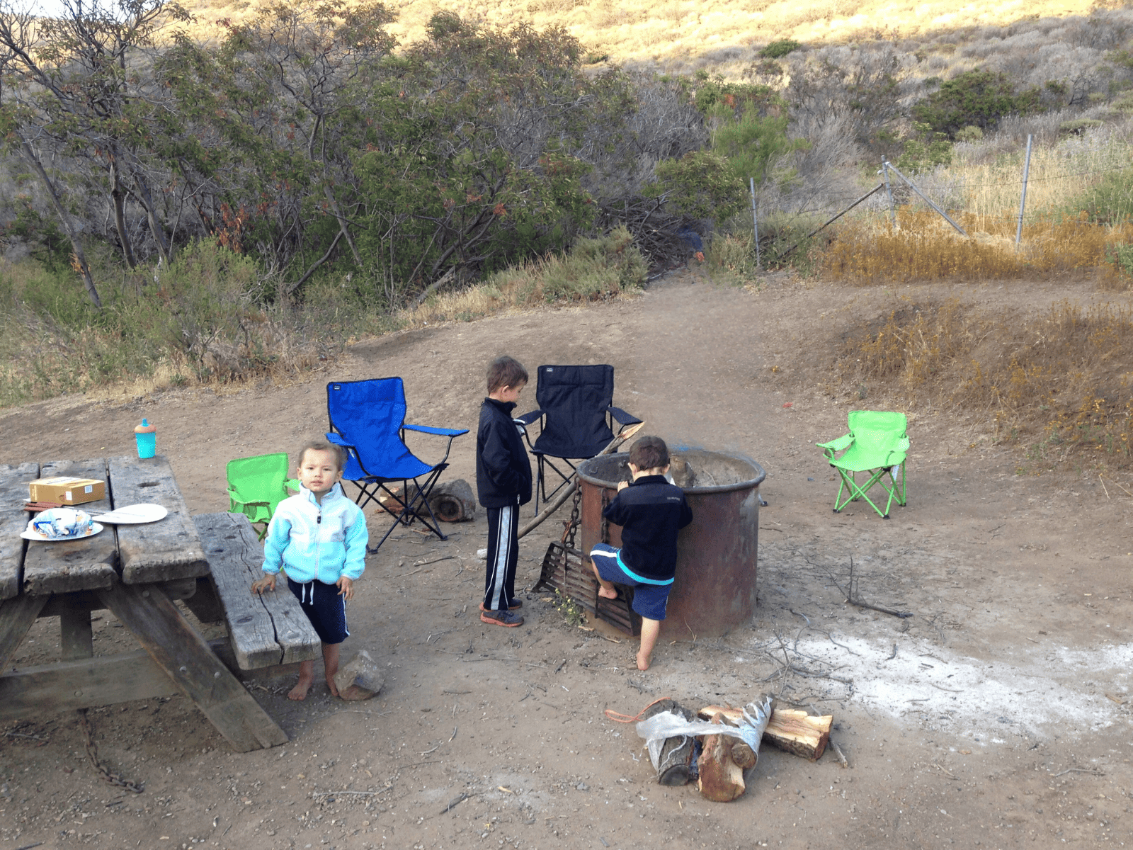 our Leo Carrillo campsite area
