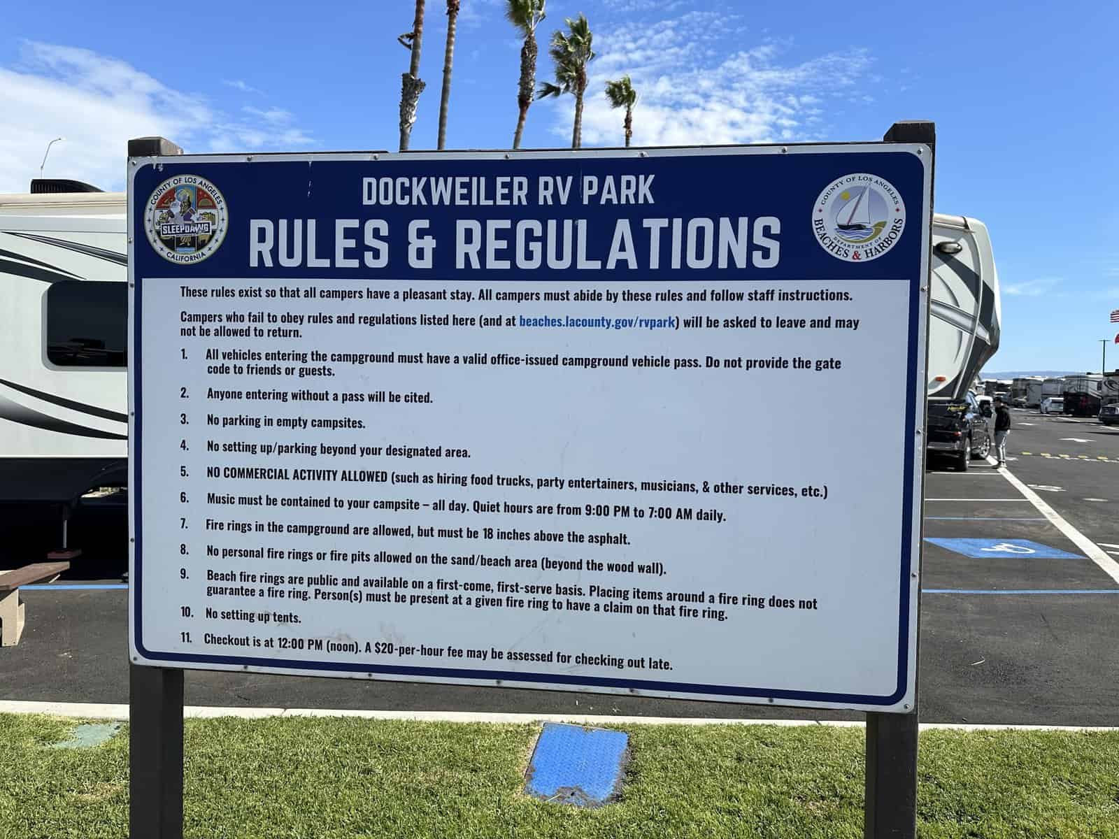 Dockweiler Rv park in LA