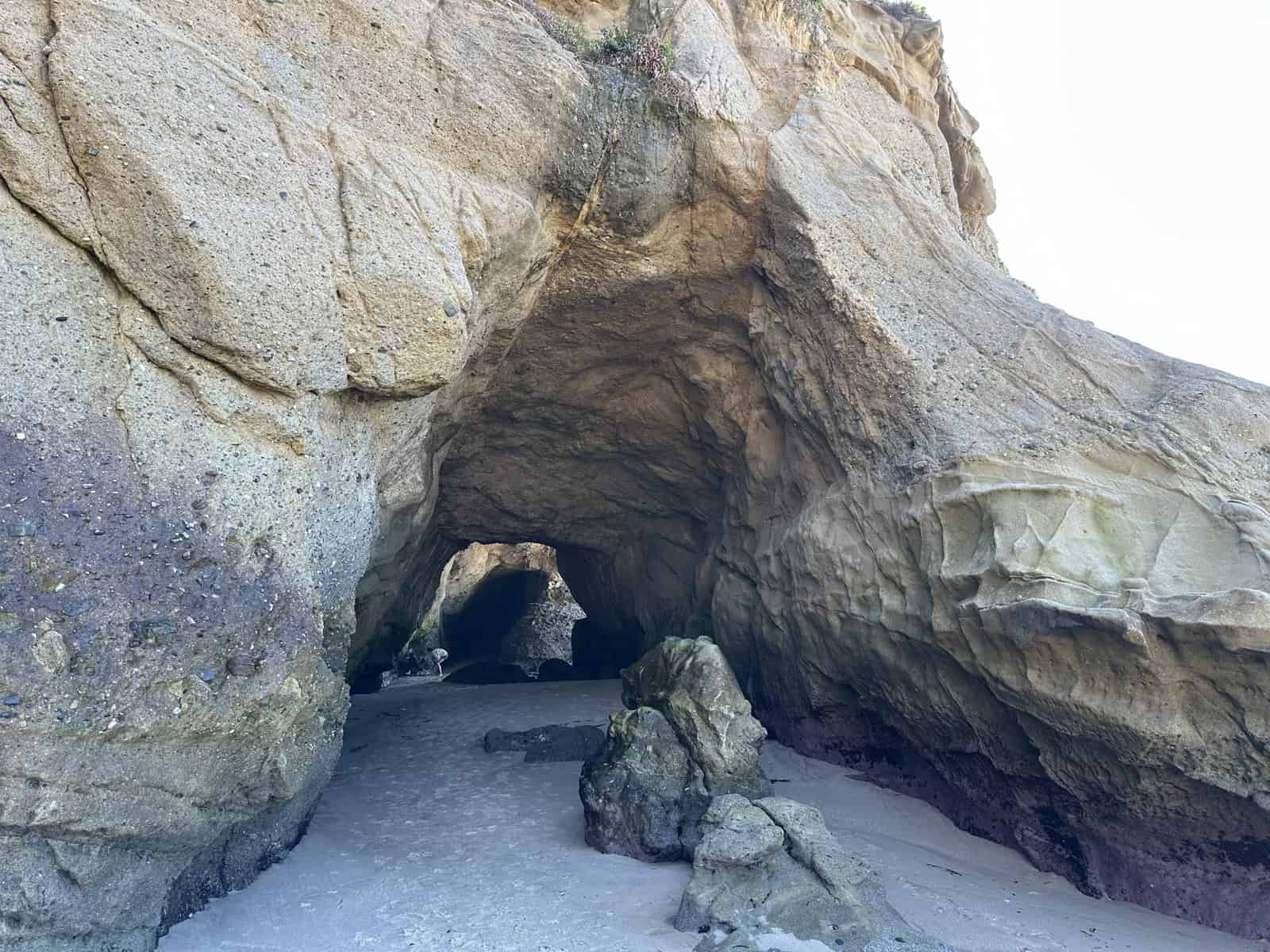 sea cave entrance at Thousand steps beach