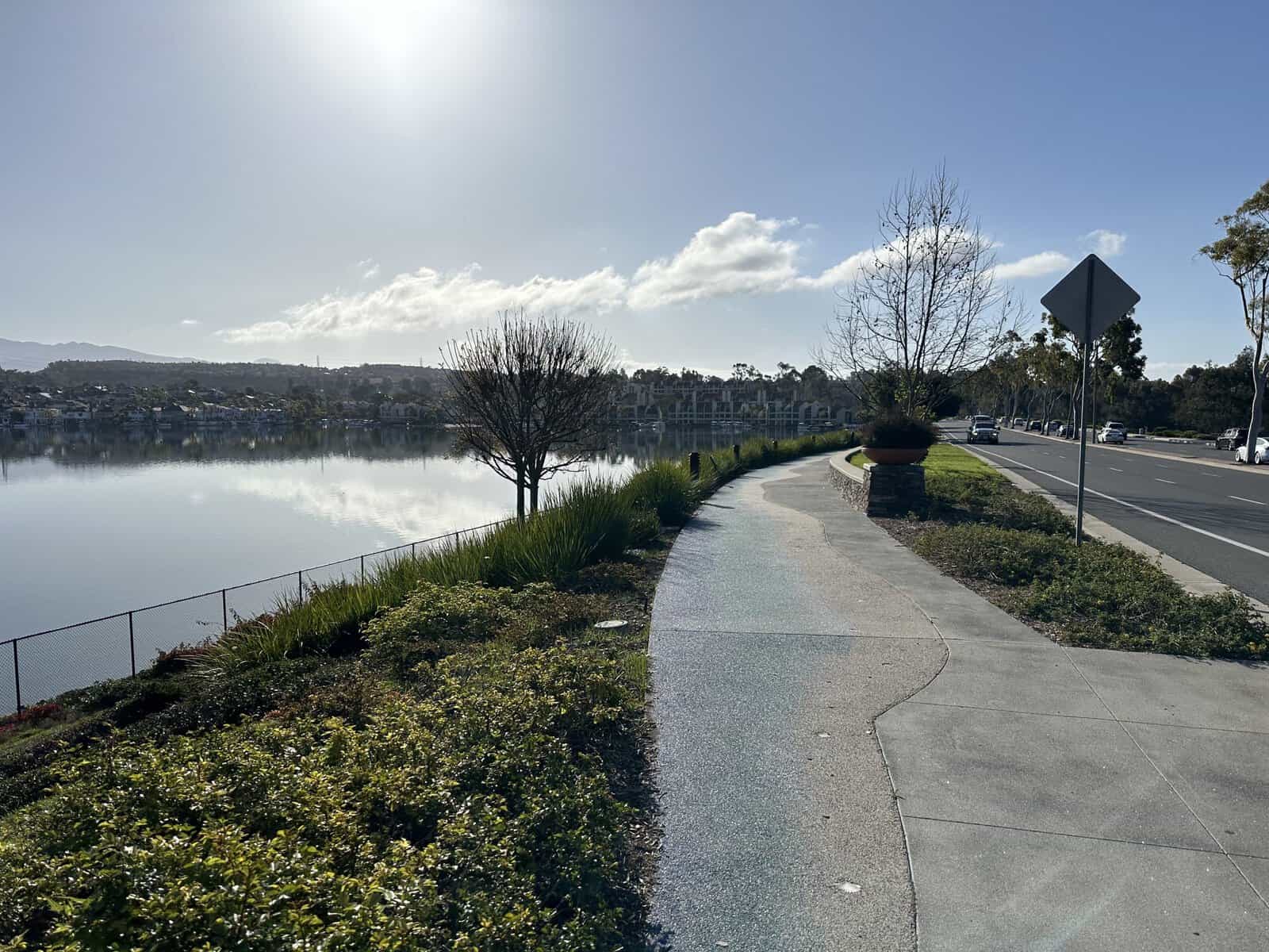 lake mission viejo walking trail