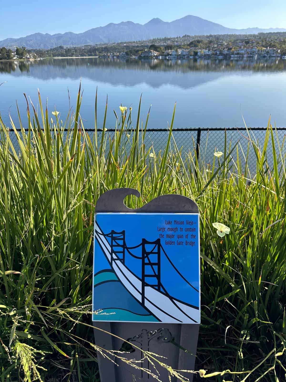 Mission Viejo Lake sign