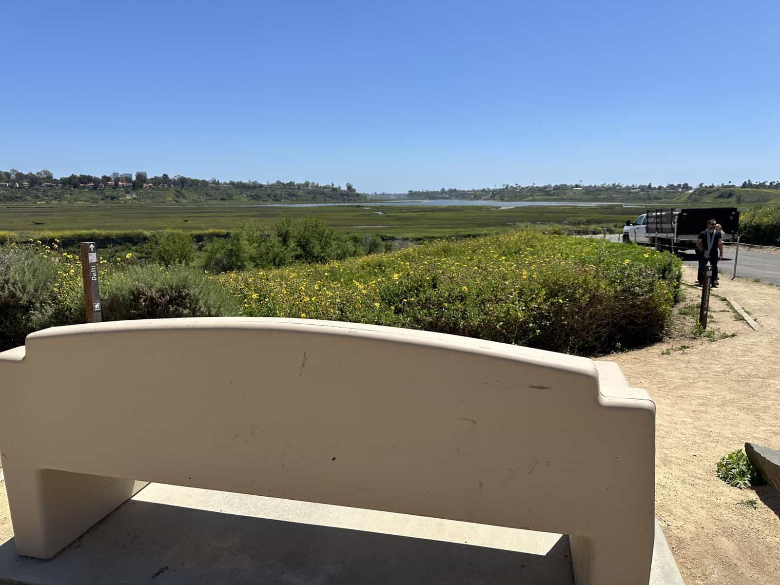 bench at the Peter and Mary Muth center