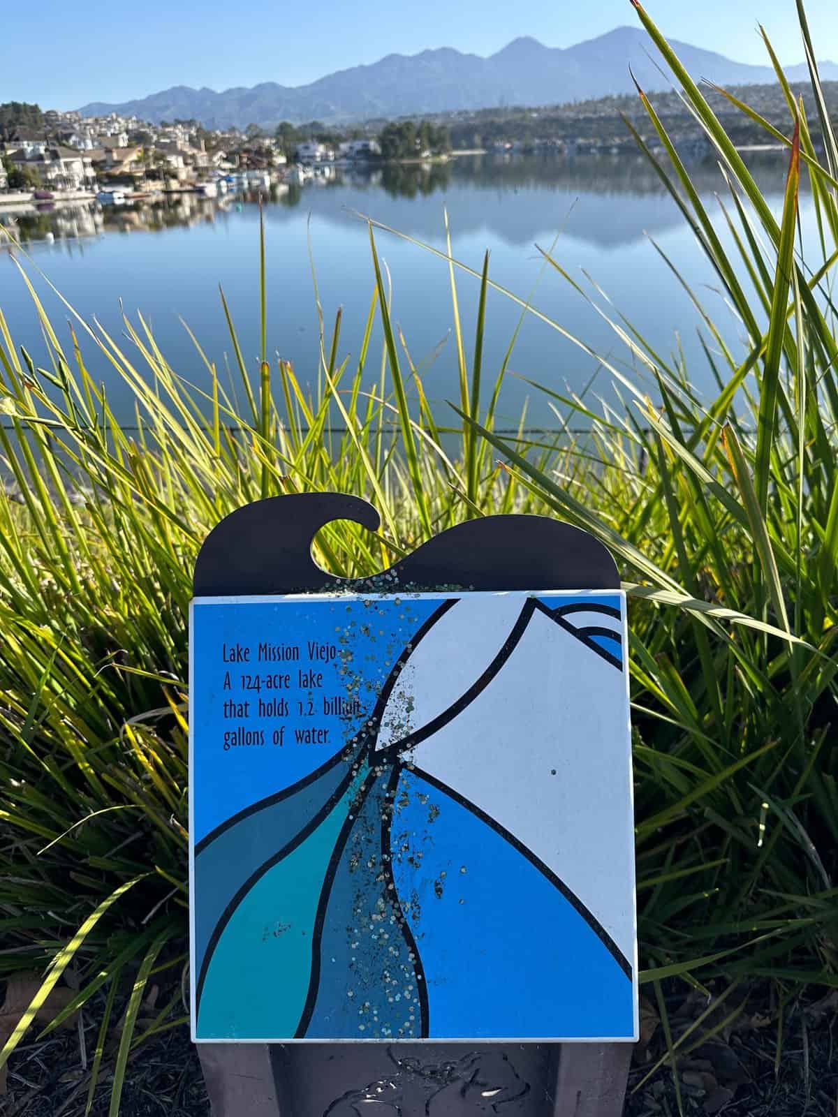 sign at Lake Mission Viejo