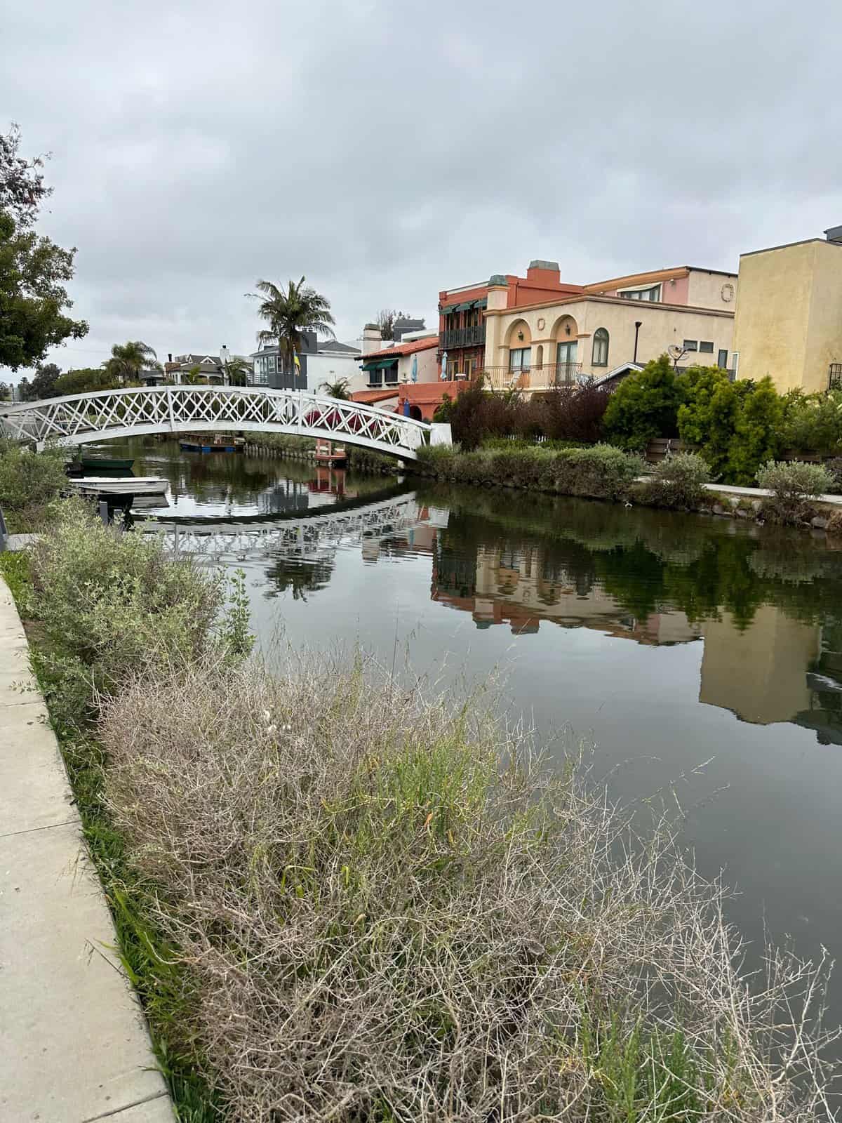 Venice canals in Venice Beach CA
