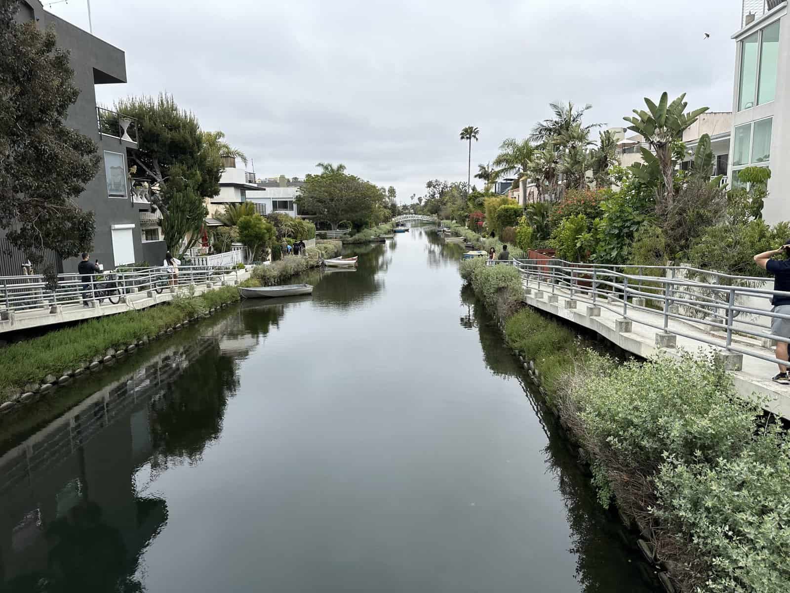 Venice canals in Venice beach in Los Angeles