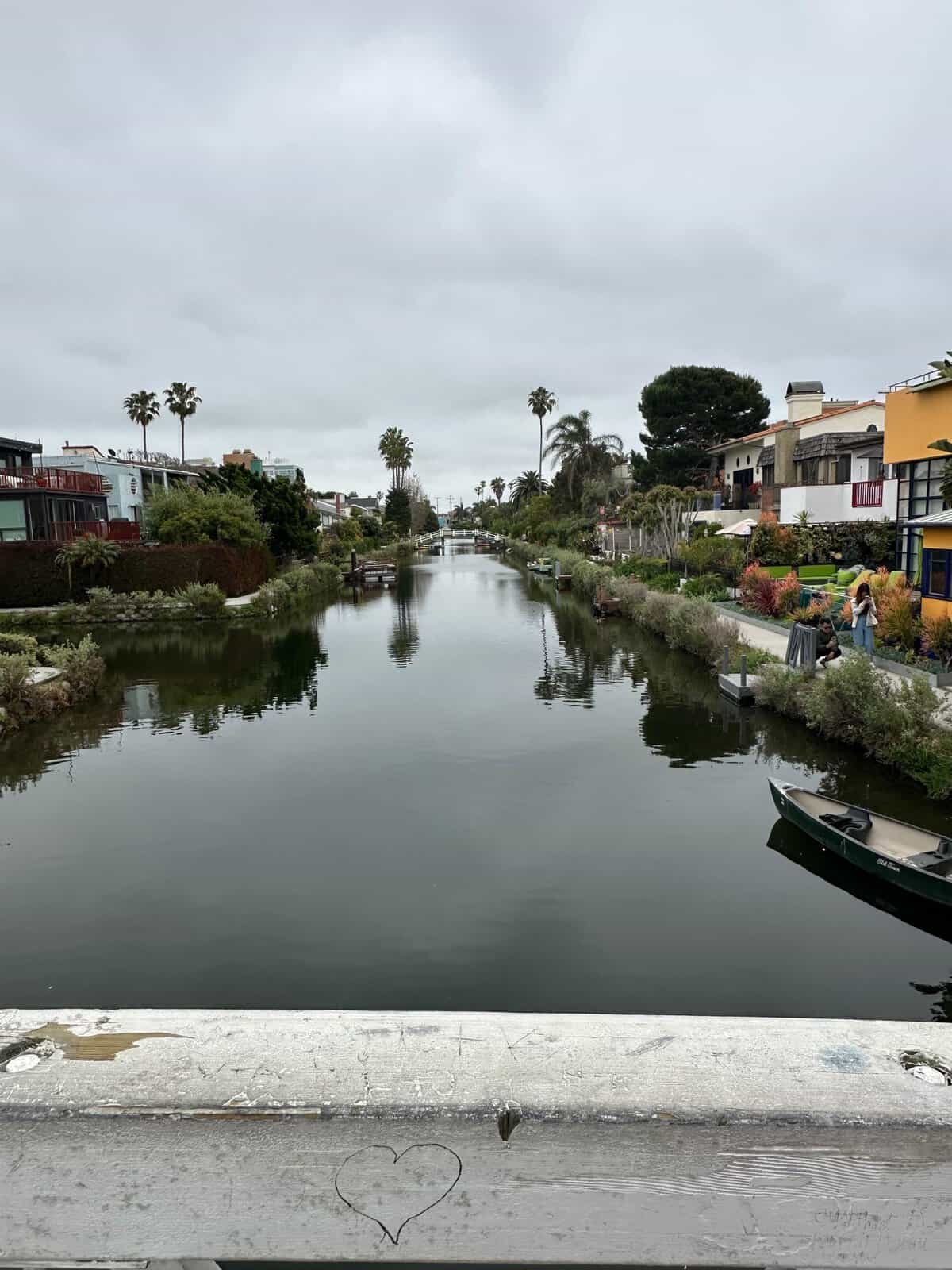 on the bridge in Venice Canals